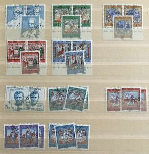 SWITZERLAND 1960s/70s Blocks Pro Patria Used Collection(Appx 350 Stamps)GM805