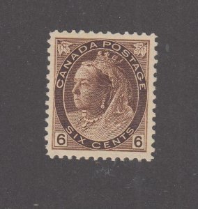 CANADA # 88 VF-MNH 6cts NUMERAL ISSUE WITH CERTIFICATE CAT VALUE $900