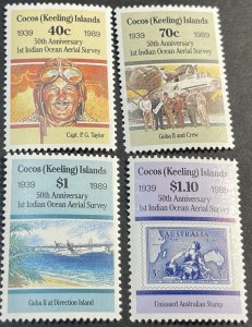 COCOS ISLANDS # 203-206-MINT NEVER/HINGED---COMPLETE SET----1989