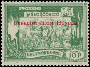 Fight against Hunger (174A) OVERPRINT IN RED (**)