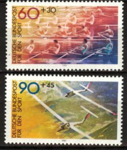 Germany 1981 Sports Rowing Gliding set of 2 MNH