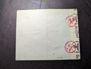 1941 Censored Norway Cover Stavanger to Steinweg Halle Saale Germany