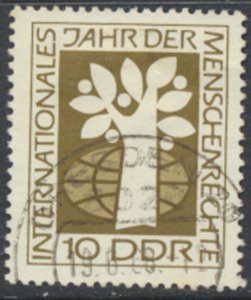 German Democratic Republic  SC# 1010  Used  Human Rights  see details and scans 