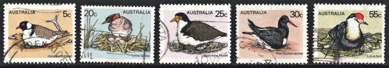 Australia SC#682-686 5¢-55¢ Birds: 1st Series (1978) Used