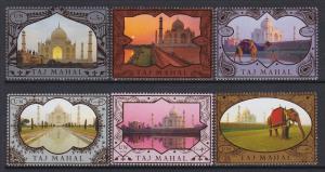 548a-f United Nations Vienna 2014 Taj Mahal Booklet Singles MNH