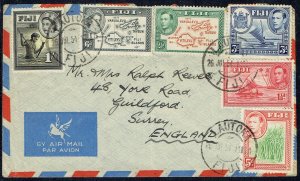 FIJI 1954 Airmail cover to UK bearing large - 41246