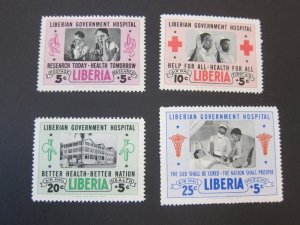 Liberia 1954 Sc B19,CB4-6 set MNH