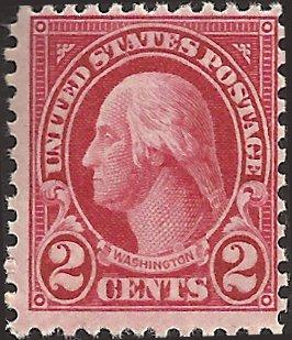 # 634 Mint Never Hinged Carmine George Washington