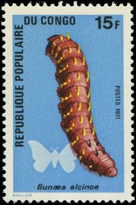 Congo 1971 Sc 251-256 caterpillars $20