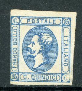 Italy 1863 15¢ Blue Tyle 1 Scott #23a Mint E186