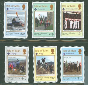 Isle of Man #1182-1187  Single (Complete Set)