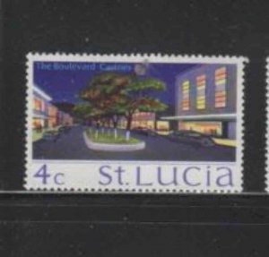 ST. LUCIA #263 1970 1c CASTRIES BLVD. MINT VF NH O.G