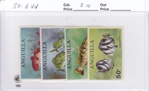 Anguilla 83-6 Fish mnh