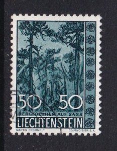 Liechtenstein  #355  used  1960 tree-bushes 50rp