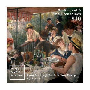 St. Vincent 2015 - Famous Paintings, Auguste Renoir, Art - Souvenir Sheet - MNH