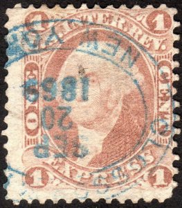 1864, US 2c, Express, Used, Sc R10c