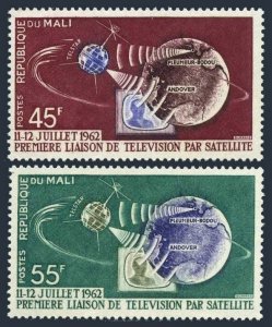 Mali 40-41,MNH.Michel 55-56. Telstar Satellite,1962.