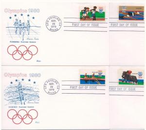 1791-1794: Set of Four, Olympic Games, Bazaar, UA