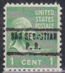 Precancel - San Sebastian, P.R. PSS 734 - Better Town and Type Issue