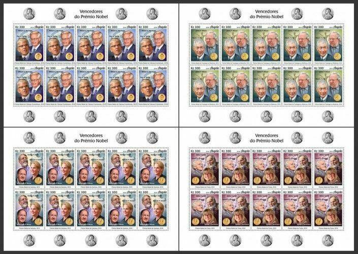 Z08 ANG190104c ANGOLA 2019 Nobel Prize winners MNH ** Postfrisch