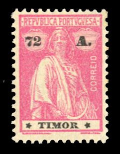 Portuguese Colonies, Timor #182F Cat$17.50, 1923 72a bright rose, hinged