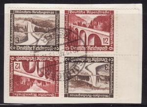 Germany #B93 and B98 two pair, F-VF Used on card 