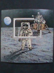 ​POLAND 1989 SC#2910a   20TH ANNIVERSARY OF FIST MOON LANDING MNH S/S-VF