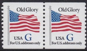 2890 Old Glory Coil Pair MNH