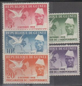 Guinea  SC 170-4 Mint Never Hinged