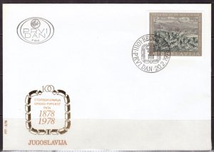 F1964   YUGOSLAVIA   FDC # 1366         Centennial Serbo/Turkish War