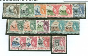 Basutoland #61-64/64a/65-66/66a/ Used Single