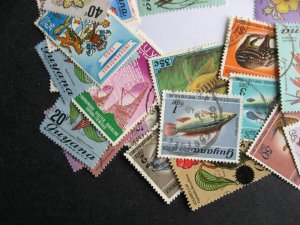 Guyana older collection 50 different U mixed cond. A few British Guiana are here