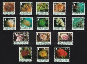 Alderney Corals and Anemones 16v COMPLETE 2006 MNH SG#A288-A308