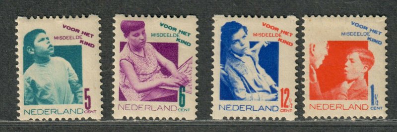 Netherlands Sc#B50a-B53a M/H/VF, Cv. $46