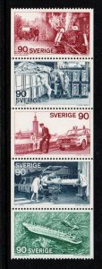 Sweden Sc 1129-33 1975 Public Service Organizations stamp set mint NH