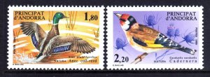 Andorra (French) 1985 Birds Complete Mint MNH Set SC 340-341