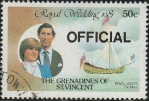 Saint Vincent-Grenadines, #O1 Used  From 1982