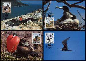 Ascension WWF Frigatebird 4 official Maxicards