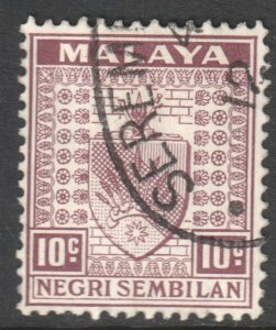 Malaya Negri Sembilan Scott 27 - SG30, 1935 Arms 10c used