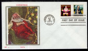 US 1799-1800 Christmas Western Silk U/A FDC