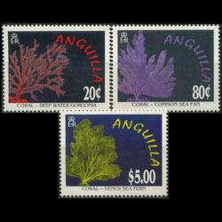 ANGUILLA 1996 - Scott# 941-3 Corals Set of 3 NH