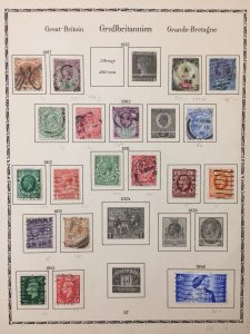GB QV/GV Used Incl Perfins on Pages(Apx 50+Items)  (EP803