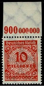 Germany 1923, Sc.#286 MNH, Plate Print with Margin A.