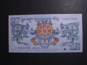 ​BHUTAN-2013 1 NGULTRUM UNCIRCULATED CURRENCY-VERY FINE-WE SHIP TO WORLD WIDE