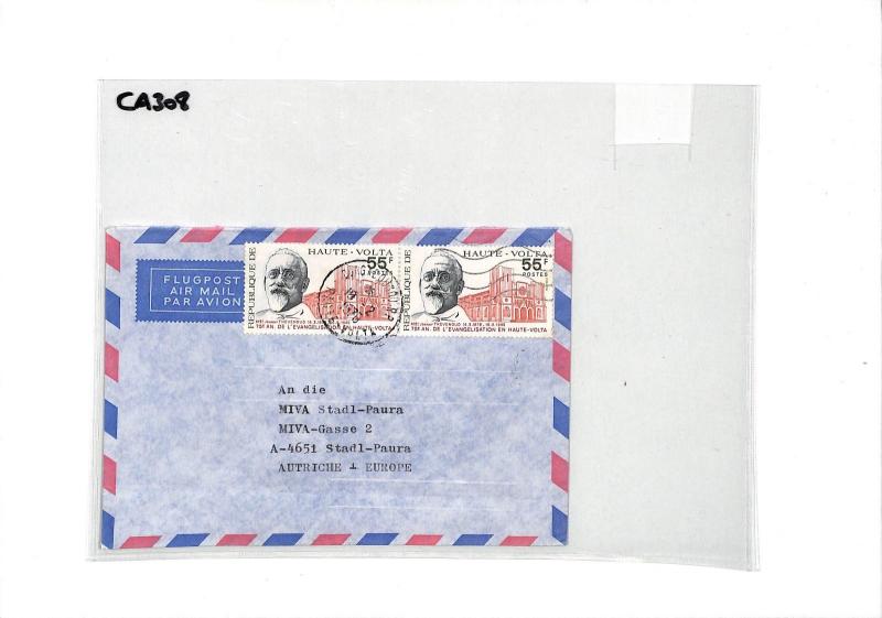 CA308 1976 Haute Volta Airmail Cover MISSIONARY VEHICLES PTS