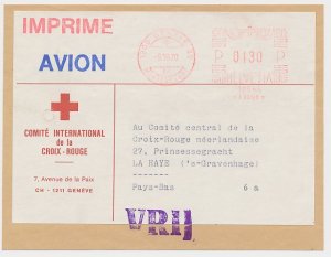 Address Label Switzerland 1970 International Committee of the Red Cross