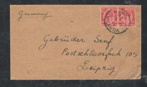 KENYA, UGANDA  1929 COVER KGV 15CX2  SLOGAN CANCEL UGANDA COVER  P0309A