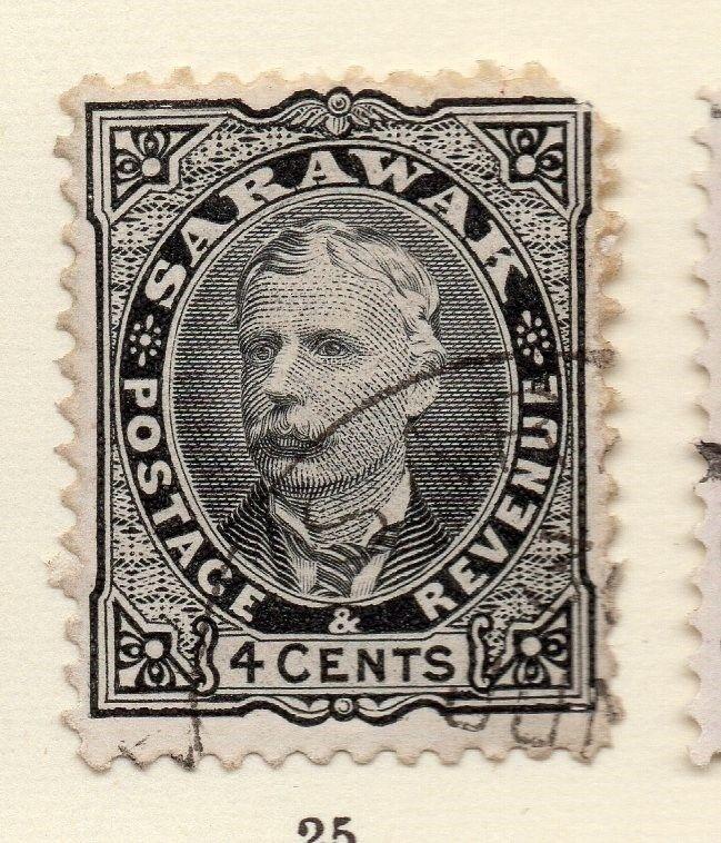 Sarawak 1895 Brooke Early Issue Fine Used 4c. 261288