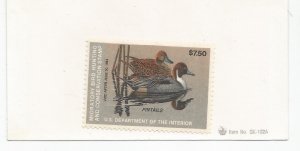 US FEDERAL DUCK STAMP, SCOTT# RW50, MNH, OG