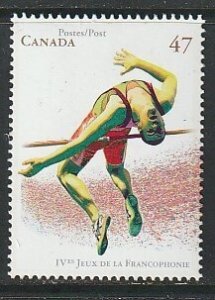 2001 Canada - Sc 1894 - MNH VF - 1 single - Francophone Games - High Jumper